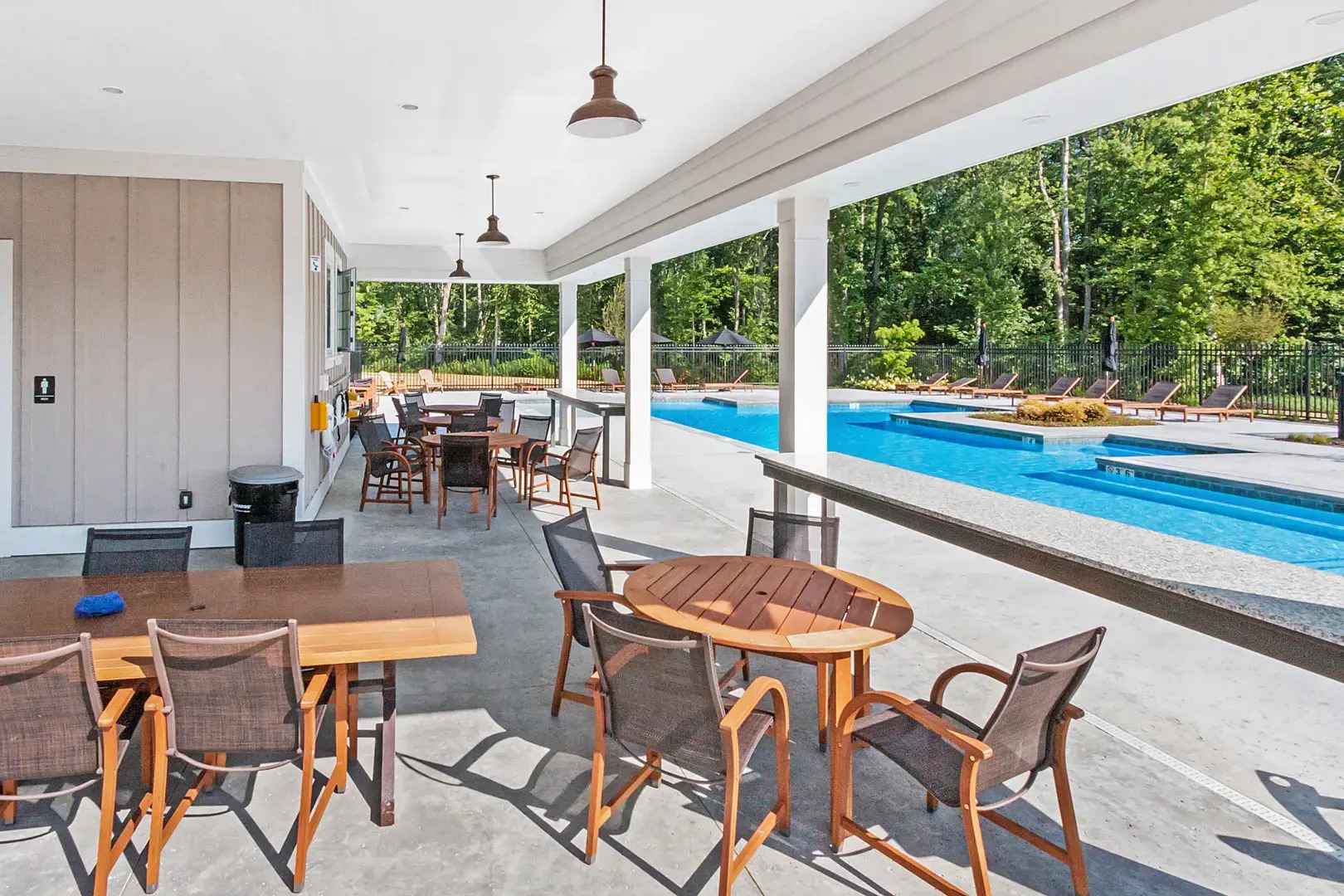 Hampshire community pool area